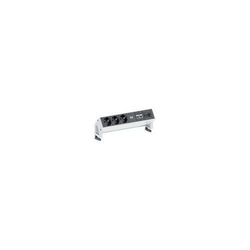 Bachmann DESK 2 - Steckdosenleiste - Eingabe, Eingang GST18i3 - Ausgangsanschlüsse: 3 - Deutschland - RAL 9010 (902.302) afbeelding 1
