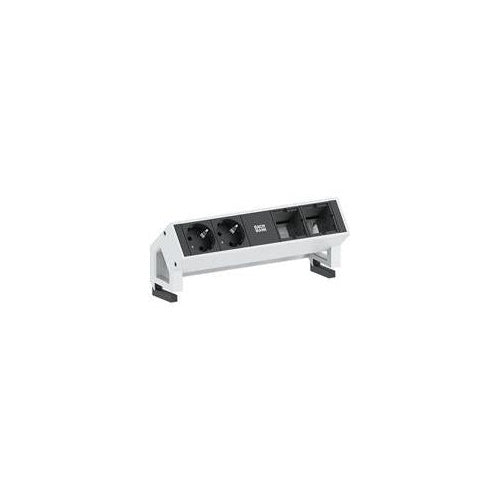 Bachmann DESK 2 - Steckdosenleiste - Eingabe, Eingang GST18 - Ausgangsanschlüsse: 2 - 20cm Schnur - black, silver (902.411) afbeelding 1