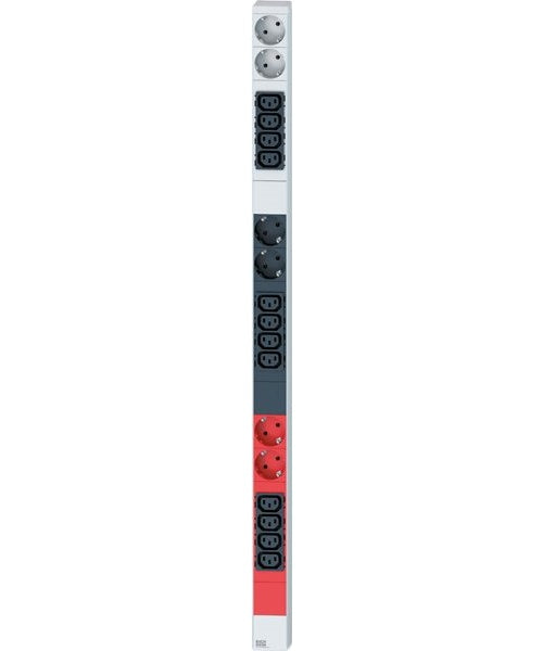 Secomp BACHMANN - Stromverteilungseinheit (Rack - einbaufähig) - 3 Phasen - Ausgangsbuchsen: 18 - 0U - 3,0m - black, red, Aluminium (19.07.2168) afbeelding 1