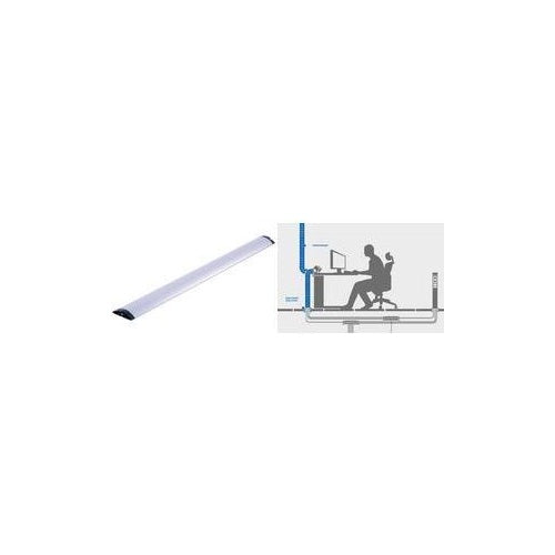 Bachmann Easy-Bridge 100cm ALU eloxiert silber, trittfester Bodenkanal für Teppich- Zubehör Möbel (930.027) afbeelding 1