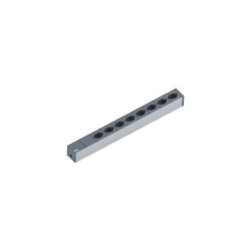 Bachmann IT PDU Basic - Verlängerungsschnur (Rack - einbaufähig) - Wechselstrom 230 V - Ausgangsbuchsen: 8 - 1U - 48,3 cm (19") - 2,0m - Schweiz - Schwarz (800.1259) afbeelding 1