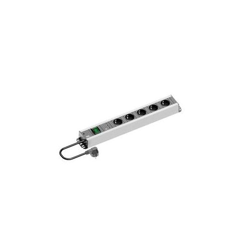 Bachmann Tradesmans strip - Verlängerungsschnur (Rack - einbaufähig) - Ausgangsanschlüsse: 5 - 48,3 cm (19") - 2,0m - black (300.030) afbeelding 1