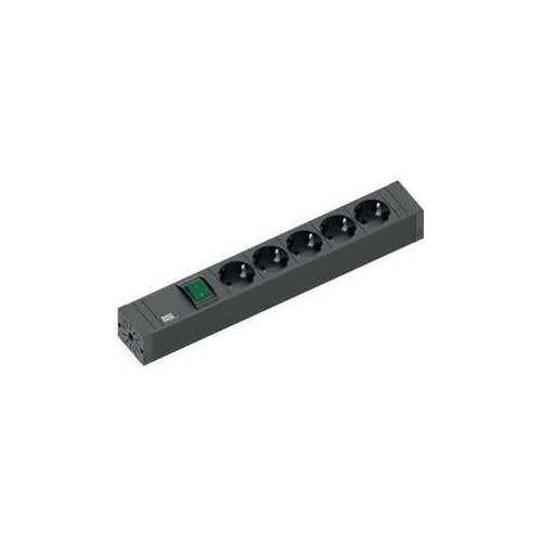 Bachmann CONNECT LINE - Verlängerungsschnur - Ausgangsanschlüsse: 5 - 2,0m - Schwarz (420.0013) afbeelding 1