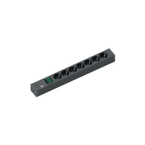 Bachmann CONNECT LINE - Verlängerungsschnur - Ausgangsanschlüsse: 7 - 2,0m - Schwarz (420.0014) afbeelding 1