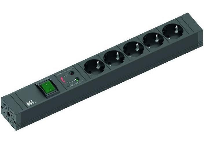 BACHMANN Überspannungsschutz-Leiste CONNECT LINE ***** Für den Markt: D / L / A / NL *****5-fach, mit - 1 Stück (420.0022) afbeelding 1