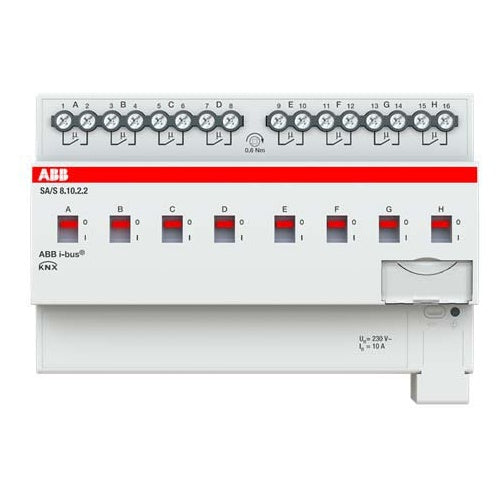 ABB Stotz S&J Schaltaktor 8fach, 10A, REG SA/S8.10.2.2 (2CDG110259R0011) afbeelding 1