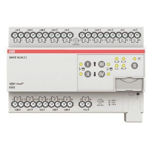 ABB Stotz S&J Schalt-/Jalousieaktor 16fach 16A, REG SAH/S16.16.7.1 (2CDG110251R0011) afbeelding 1