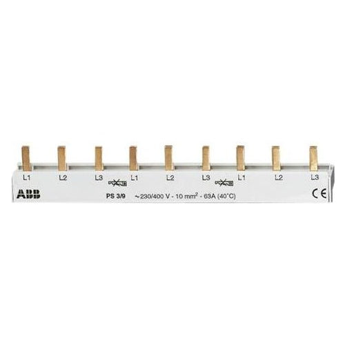 ABB 3-Phasen-Sammelschiene PS3/9 pro M compact 9 Module geschlossen PS3/9 (2CDL231001R1009) afbeelding 1