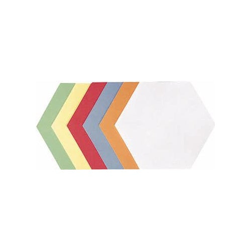 FRANKEN Moderationskarte, Wabe, 190 x 165 mm, sortiert in den Farben: weiß, hellblau, rot, gelb, orange und grün (UMZ 1719 99) - 4016946063753 - image 1