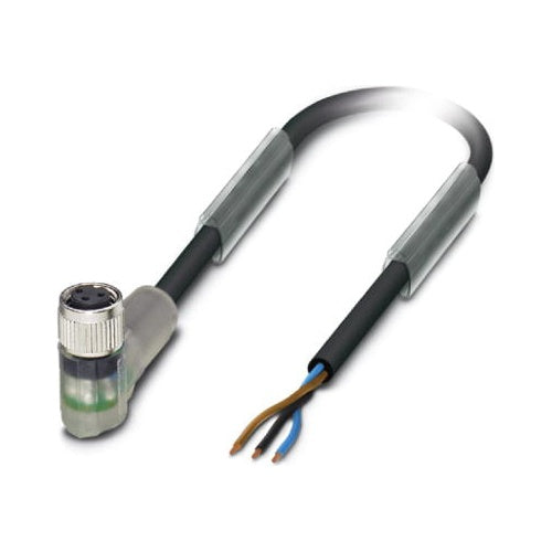 Phoenix Contact Sensor-/Stellgliedkabel M8 (90°) Buchse offen 5.00 m (SAC-3P- 5,0-PUR/M 8FR-2L) afbeelding 1