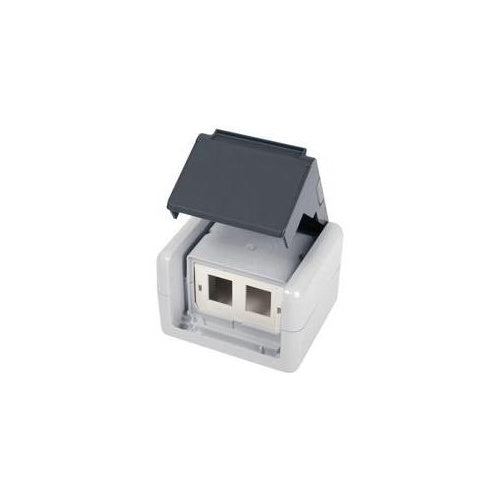 Telegärtner Netzwerkdose Aufputz CAT 5e, CAT 6, CAT 6A Grau (H02000a0070) afbeelding 1