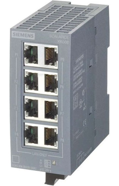 Siemens Industrieswitch unmanaged SCALANCE XB008 Anzahl Ethernet Ports 8 LAN-Übertragungsrate 100 MBit/s Betriebsspannu (6GK5008-0BA00-1AB2) afbeelding 1
