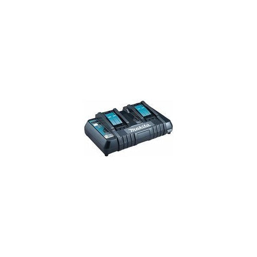 Makita DC18RD - Batterieladegerät - 2 x Batterien laden (USB) - für LXT DCS553, DDF487, DGD800, DHS661, DHS782, DJN161, DJS161, DLS600, DPT353, DSS501, DST221 (DC18RD) afbeelding 1