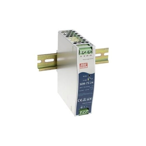 MEAN WELL Stromversorgung - 77 W - 88 - 264 V - 47 - 63 Hz - 80 ms - 90% - Überspannung - Überhitzung - Überladung - Kurzschluß (SDR-75-48) afbeelding 1