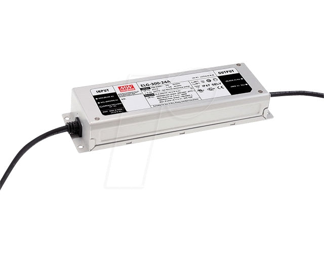 MEANWELL ELG-300-24A - LED-Trafo, 300 W, 24 V DC, 10630 mA, dimmbar, 3-in-1 (ELG-300-24A) afbeelding 1