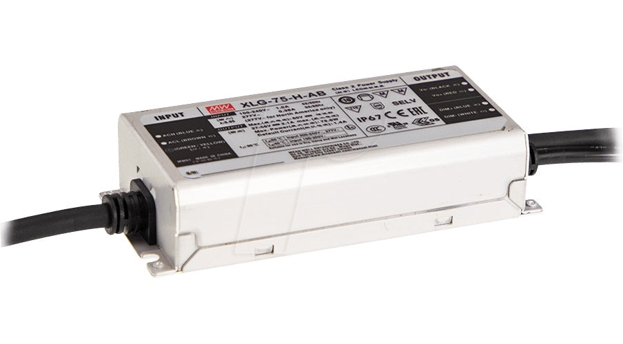 MEANWELL MW XLG-75-24-A - LED-Trafo, 75 W, 24 V DC, 3100 mA (XLG-75-24-A) afbeelding 1