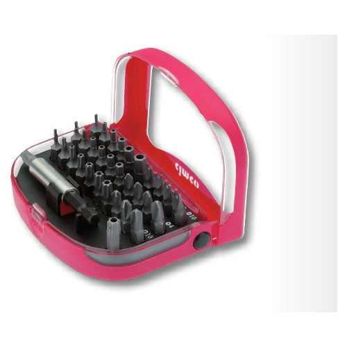 Cimco 11 4599 - Bohrer - Bohrerbit-Set - 33 Stück(e) - TORX: T 8 - T 10 - T 15 - T 20 - T 25 - T 27 - T 30 - T 35 - T 40 Hex bits: 2 - 2.5 - 3 - 4 - 5 -... (114599) afbeelding 1