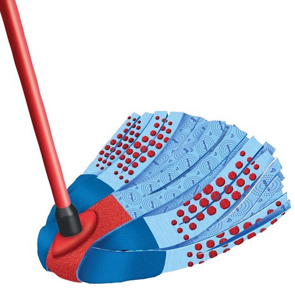 Vileda Supermocio 3Action Mop Red/Blue