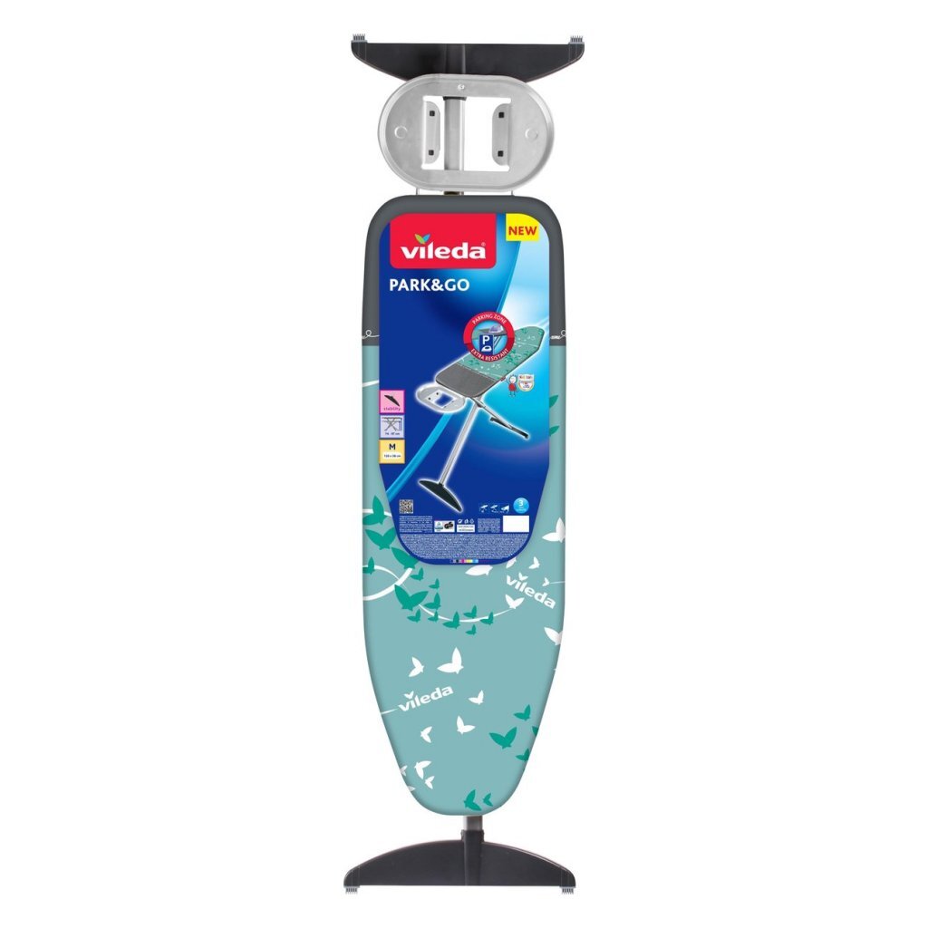 Vileda Park and Go Ironing Board 120x38cm Grey/Mint