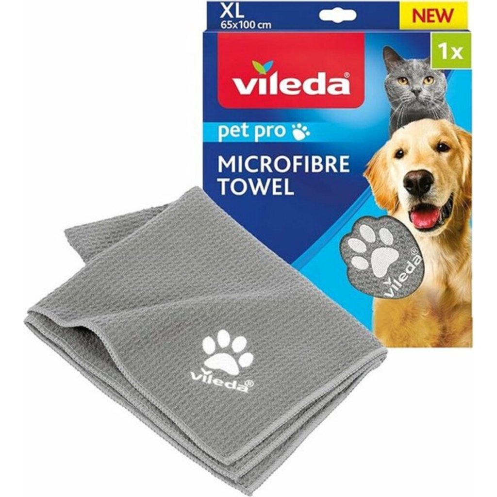 Vileda PetPro Microfiber Towel XL with Honeycomb Structure Grey