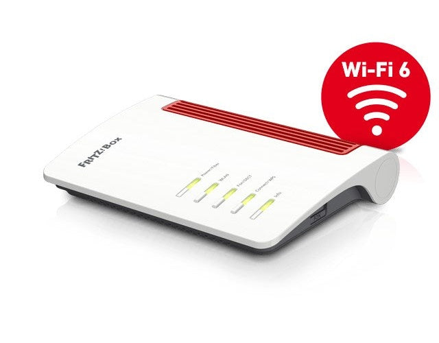 AVM FRITZ!Box Fon 5530 AON Fiber WLAN Router VoIP SFP Glasfaser-Modul AON und GPON im Lieferumfang enthalten. 2x LAN 100/1000, 1x LAN 2.5 GBit, 1x analog, 2x 2 WLAN WiFi ax, DECT-Basisstation für bis zu 6 Handgeräte (20002960) afbeelding 2