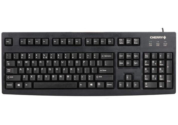 CHERRY Standard Keyboard USB black (US) US-Englisch mit EURO Symbol (G83-6104LUNEU-2) - 4025112028793 - image 1