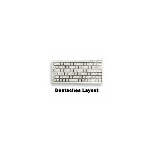 CHERRY Compact-Keyboard G84-4100 - Tastatur - USB - Englisch - US - Hellgrau afbeelding 1