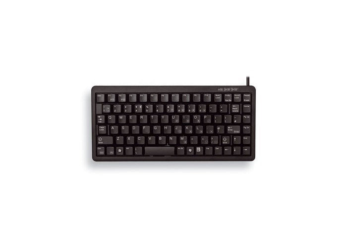 Cherry Slim Line G84-4100 - Tastatur - PS/2, USB - 86 Tasten - Schwarz - Deutschland (G84-4100LCMDE-2) afbeelding 1