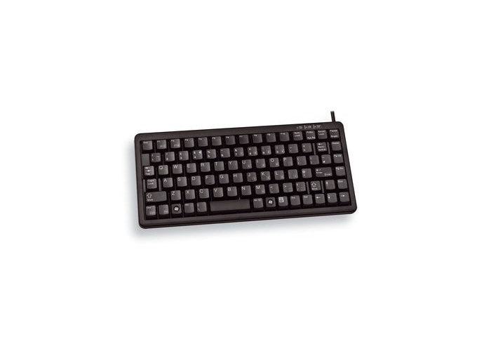 Cherry Slim Line G84-4100 - Tastatur - PS/2, USB - 86 Tasten - Schwarz - Deutschland (G84-4100LCMDE-2) afbeelding 2