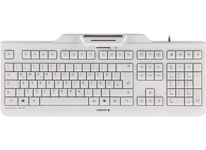 CHERRY KC 1000 SC - Tastatur - USB - Schweiz - Pale Gray (JK-A0100CH-0) afbeelding 1