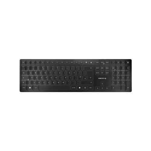 CHERRY KW 9100 SLIM Tastatur RF Wireless + Bluetooth QWERTY Englisch Schwarz (JK-9100GB-2) afbeelding 1
