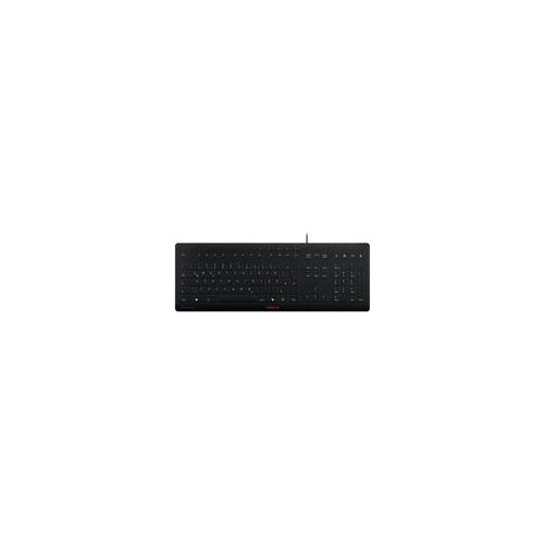 CHERRY STREAM PROTECT Tastatur USB AZERTY FR-Layout schwarz 105 Tasten afbeelding 1