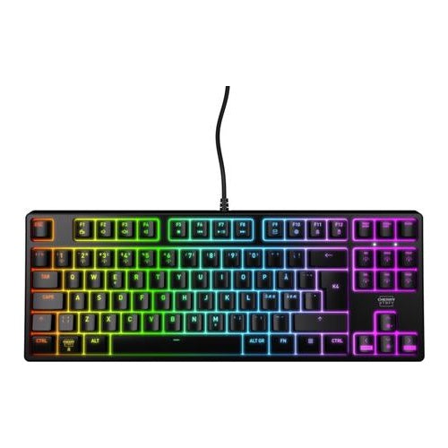 CHERRY XTRFY K4V2 TKL KEYBOARD WHITE CORDED MECHANICAL MX RED LAYOUT CX-K4V2-RGB-TKL-R-PO) afbeelding 1
