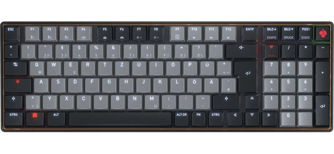 Cherry TAS KW 550 MX LP TKL Layout DE Schwarz - Tastatur - QWERTZ (G8A-25510HOADE-2) afbeelding 1