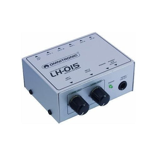 Omnitronic LH-015 2 Kanäle 20 - 20000 Hz Grau (10355015) afbeelding 1