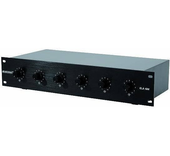 Omnitronic ELA 6M-Zonen LS-Regler 10W sw (80711322) afbeelding 1