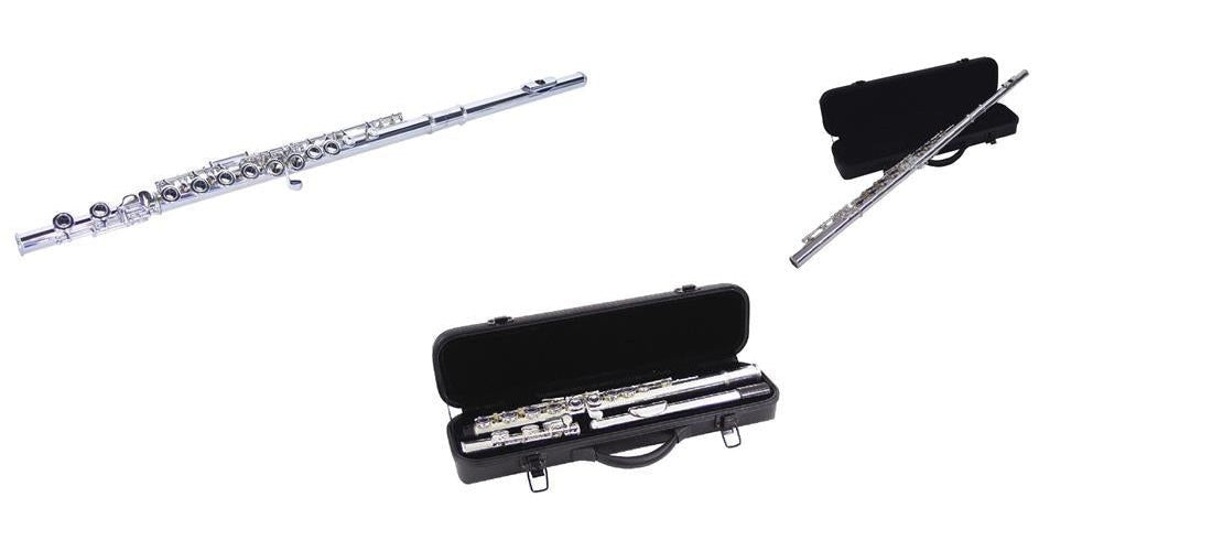 DIMAVERY QP-10 C Querflöte, versilbert (26500300) afbeelding 1