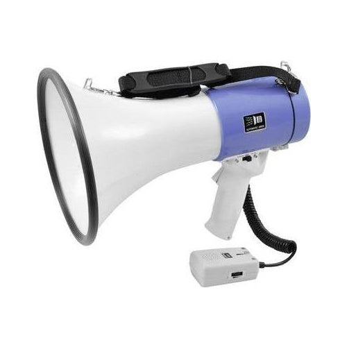 Omnitronic 80710934 Megaphon Indoor/Outdoor 25 W Blau - Weiß (80710934) afbeelding 1