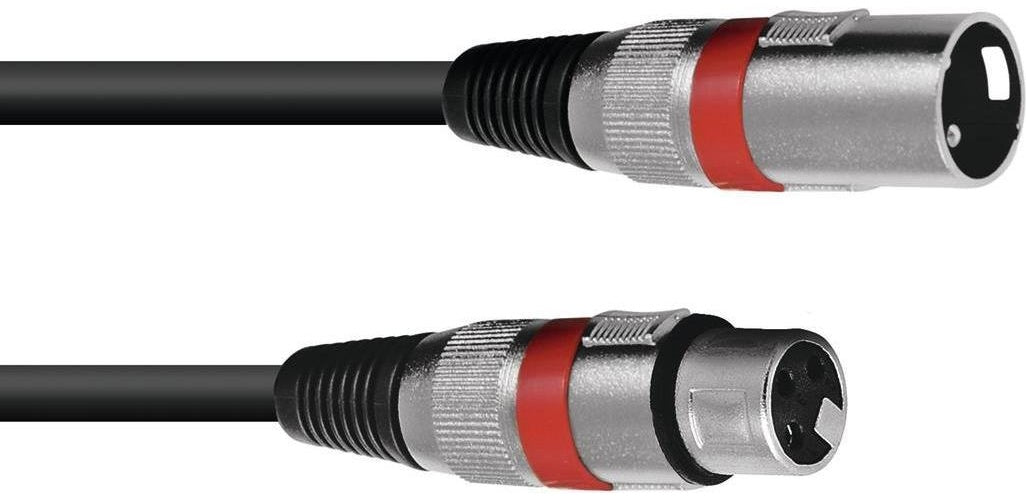 Omnitronic 3022052R XLR Verbindungskabel [1x XLR-Stecker 3 polig - 1x XLR-Buchse 3 polig] 7.50 m Schwarz (3022052R) afbeelding 1