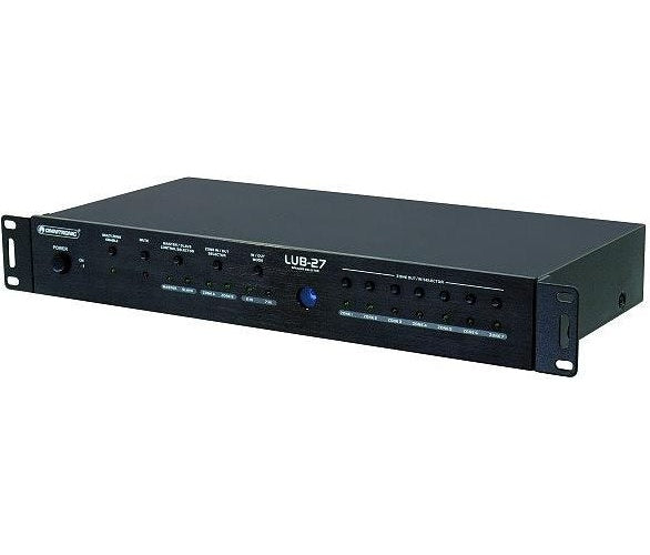 Omnitronic 7 Port Lautsprecher-Umschalter LUB-27 Schwarz (10453007) afbeelding 1