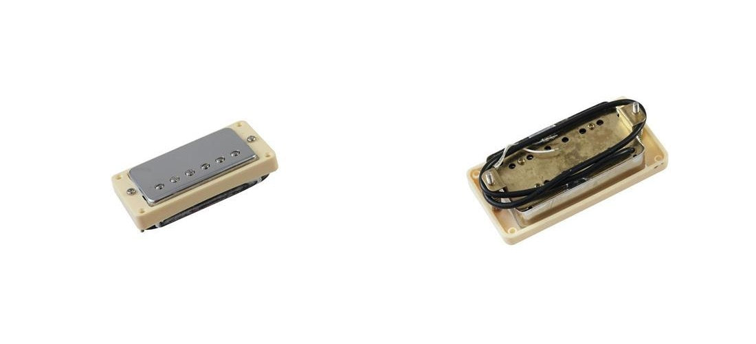 DIMAVERY Humbucker mit Silberkappe und Rahmen (26300228) afbeelding 1