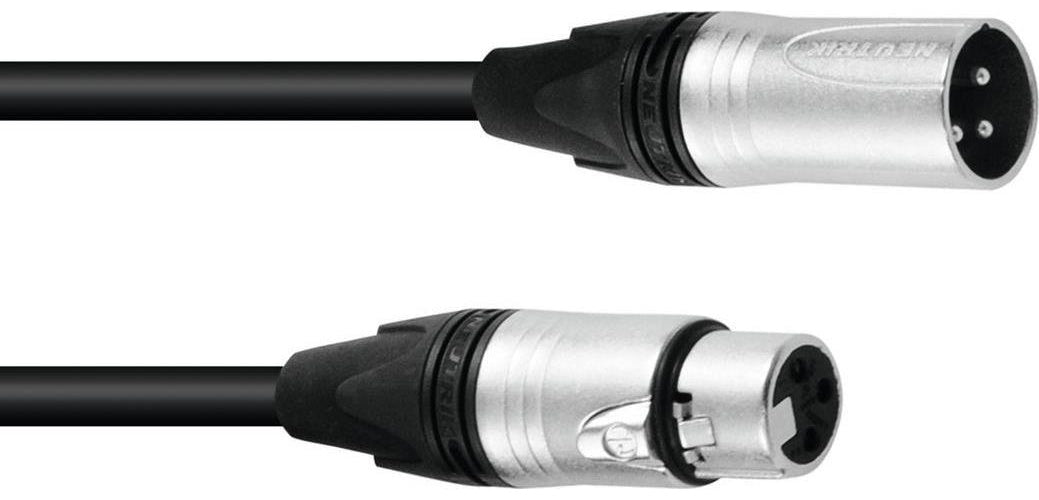 PSSO DMX Kabel XLR 3pol 5m sw Neutrik (30227812) afbeelding 1