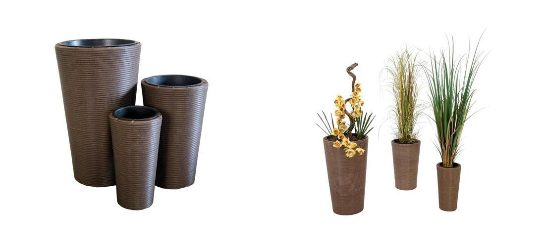 EUROPALMS Dekotopf-Set "INDIA" 74/54/44cm (83011268) afbeelding 1