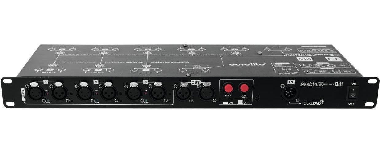 EUROLITE DMX Split 8X RDM Splitter (70064826) afbeelding 1