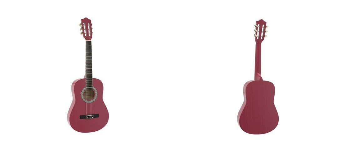 DIMAVERY AC-303 Klassikgitarre 1/2, pink (26242054) afbeelding 1