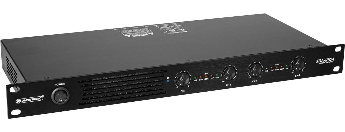 OMNITRONIC XDA-1204 4-Kanal Class-D-Verstärker (10451637) afbeelding 1