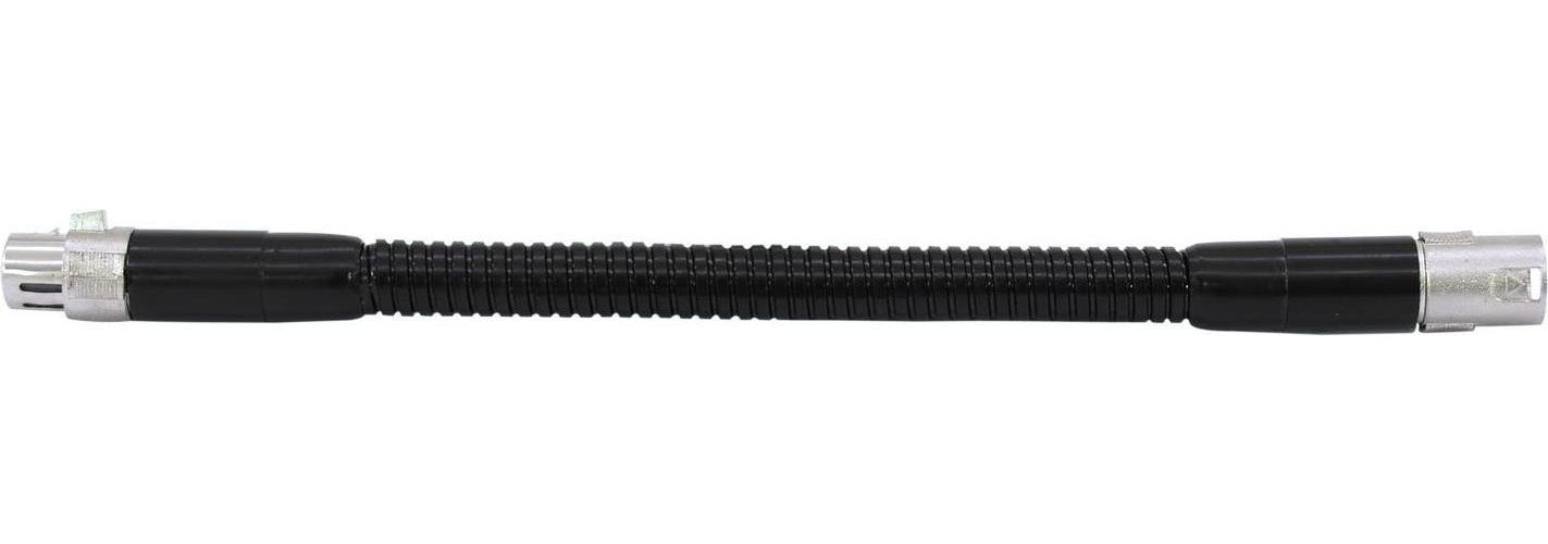 OMNITRONIC Schwanenhals schwarz XLR/XLR, 47cm (60006105) afbeelding 1