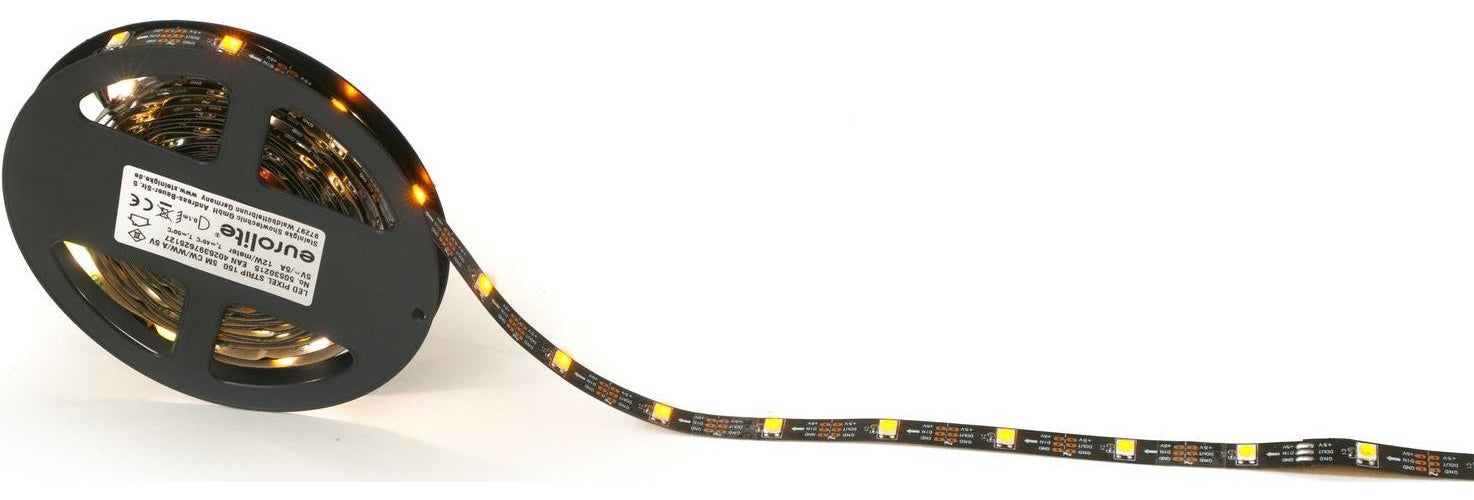 EUROLITE LED Pixel Strip 150 5m CW/WW/A 5V (50530215) afbeelding 1