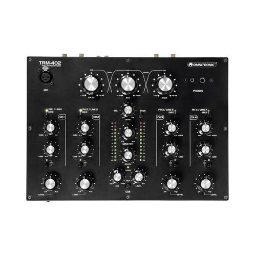 Omnitronic TRM-402 4-Kanal DJ Mixer (10355930) afbeelding 1
