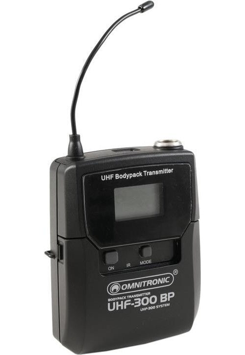 OMNITRONIC UHF-300 Taschensender 823-832/863-865MHz (13063308) afbeelding 1